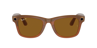 Ray-Ban Meta 4008 670683 Shiny Caramel AI Glasses