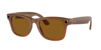 Ray-Ban Meta 4008 670683 Shiny Caramel AI Glasses — view 2